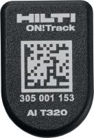Étiquette intelligente Bluetooth® AI T320 ON!Track Étiquette d'équipement durable permettant de suivre l'emplacement et la demande des équipements de construction via le système de suivi des outils Hilti ON!Track - optimisez votre inventaire et gagnez du temps dans sa gestion