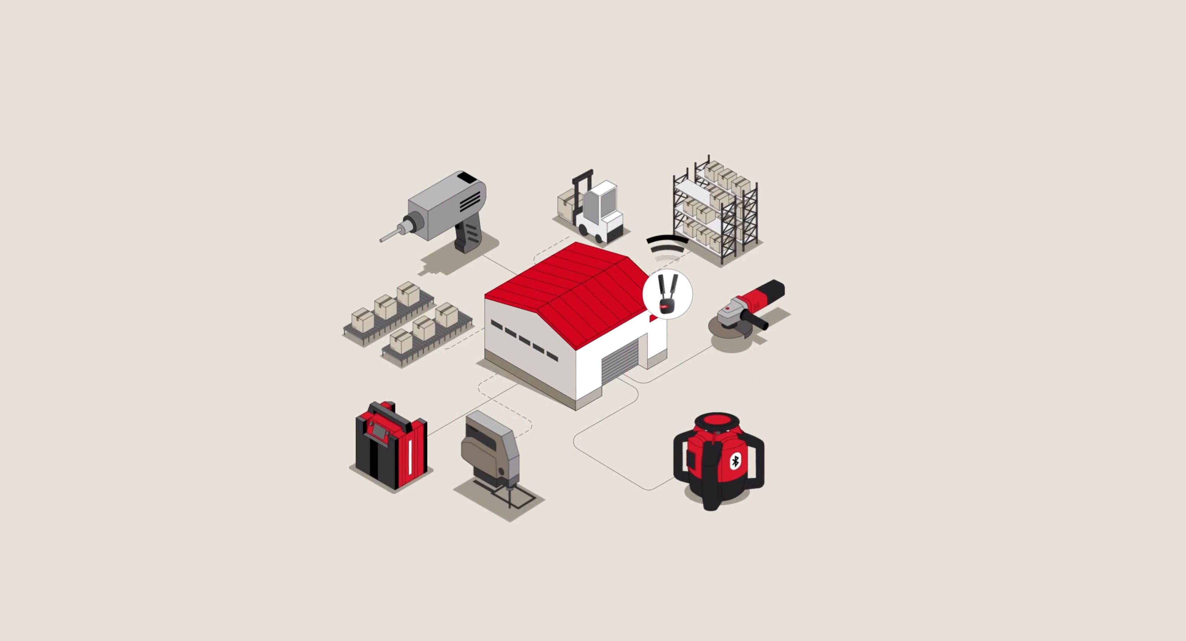 Ab sofort ermöglicht die Bluetooth®-Technologie von Hilti ON!Track eine kontinuierliche und zuverlässige Nachverfolgung und unterstützt Sie bei der proaktiven Verwaltung Ihres Geräteparks.