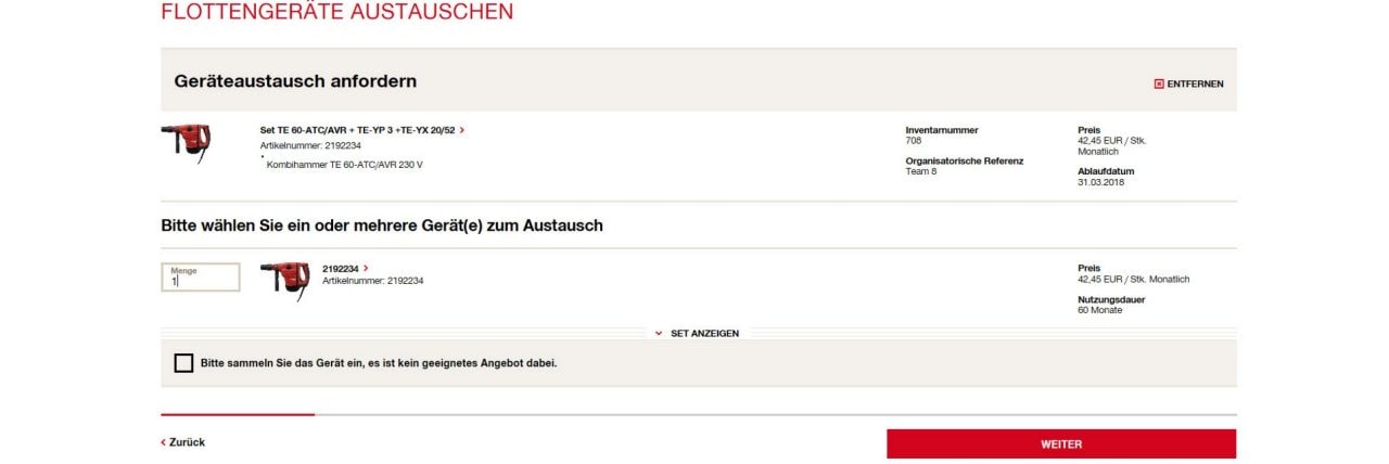 Flottenaustausch