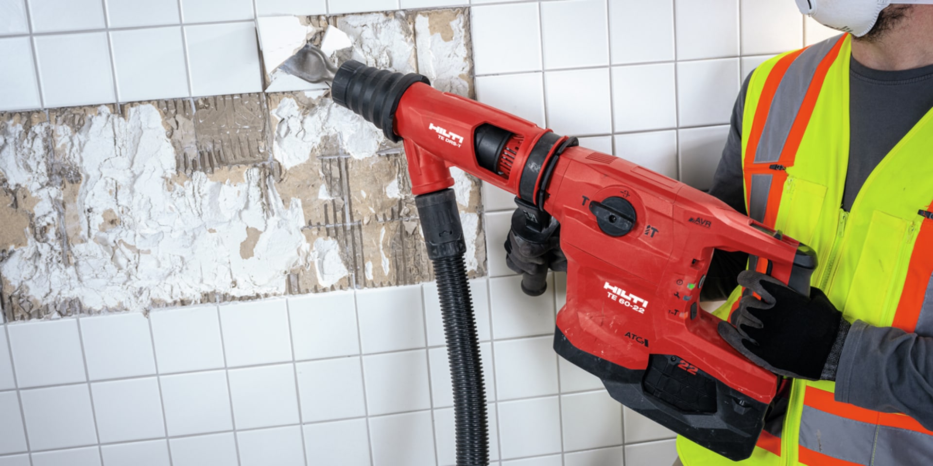 Mit dem Hilti Bohr- und Meisselhammer (Kombihammer) zum Abschlagen von Wand- und Bodenfliesen