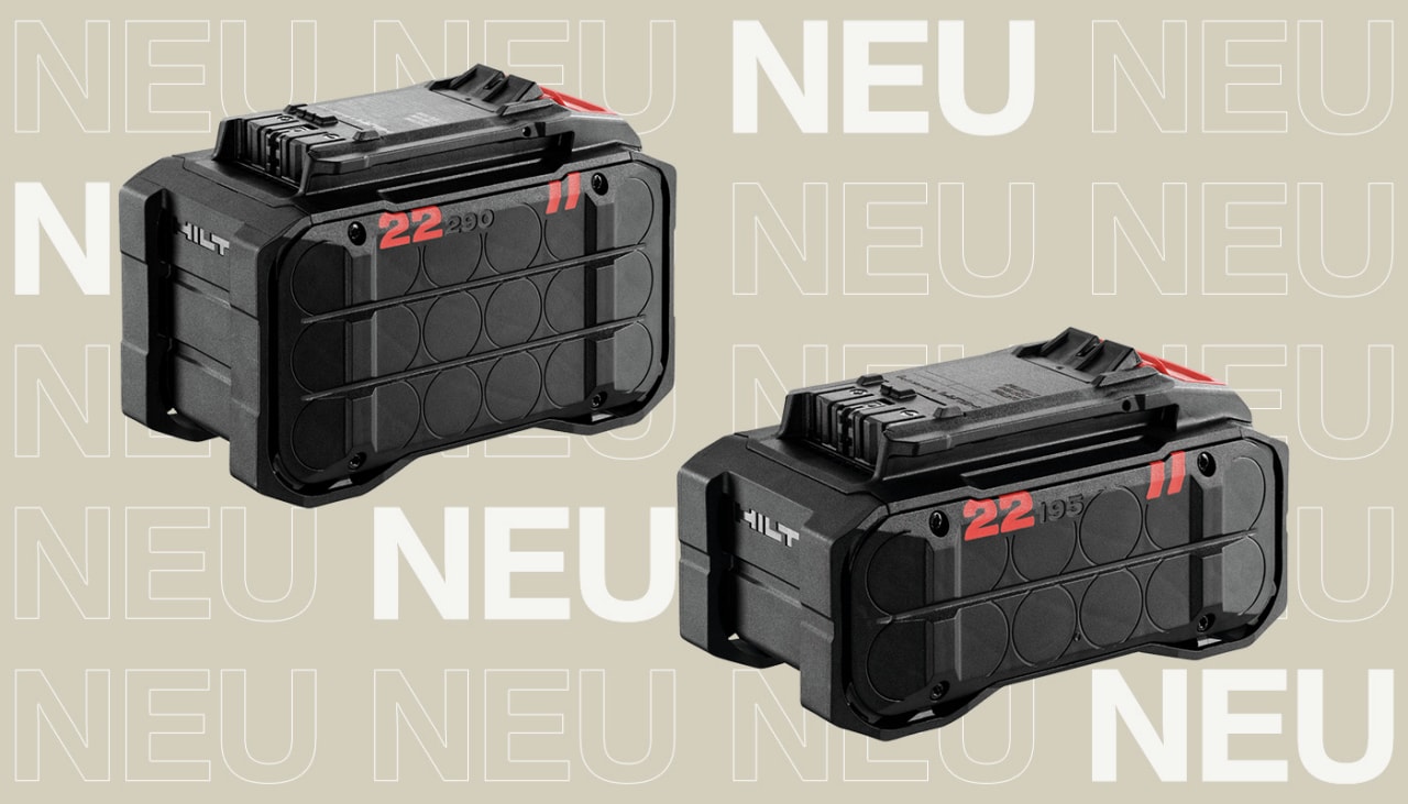 Hilti Batterien B 22-195 und B 22-290