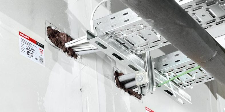 Les produits de protection coupe-feu Hilti appliqués aux cloisons sèches