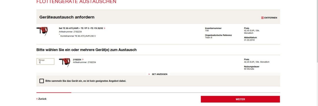 Flottenaustausch