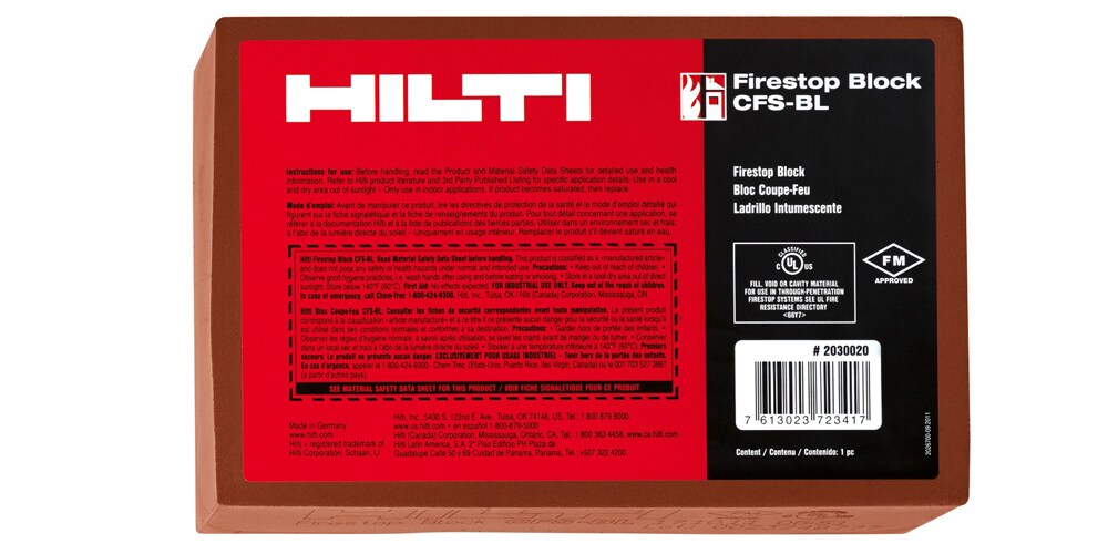 Hilti Briques coupe-feu CFS-BL