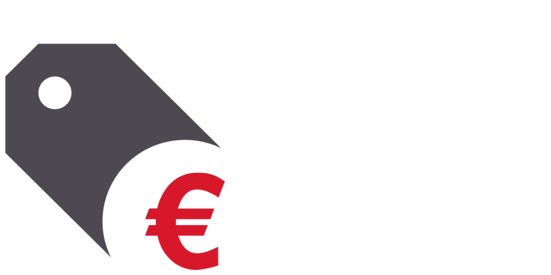 Ein Icon zeigt ein Preisetikett und ein Euro-Symbol.
