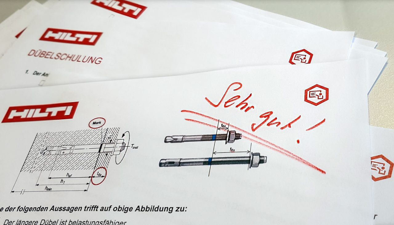 Sicherheitsschulung Dübeltechnik