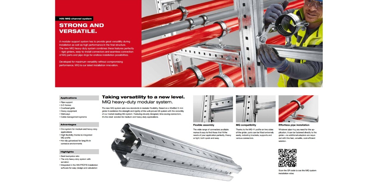 Manuale tecnico per installazioni - Dati tecnici del sistema Hilti MIQ