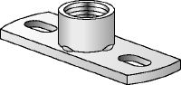 Platine pour charges moyennes MGS-2 Platine moyenne galvanisée à chaud (GAC) pour fixer les tiges filetées Imperial avec deux points de chevillage