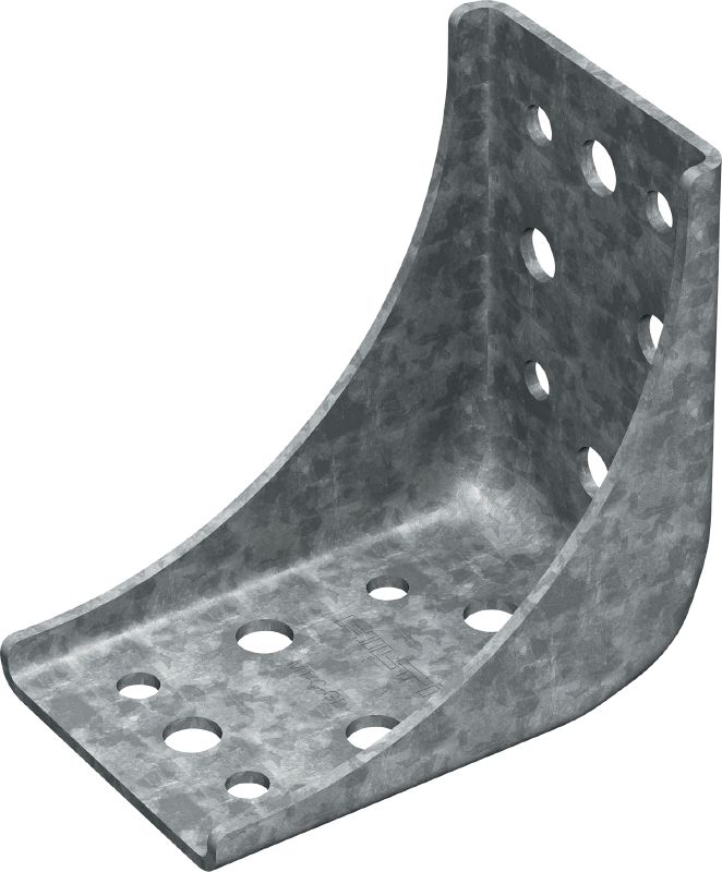 Mensola ad angolo MT-C-GL OC Staffa angolare rinforzata per strutture di travi a uso intensivo MT sottoposte a carichi 3D per utilizzo in esterni con basso inquinamento