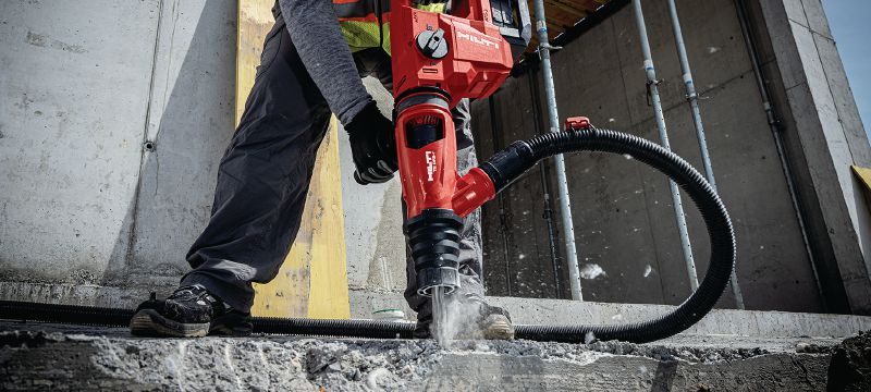 Akku-Bohrhammer TE 50-22 Akku-Bohrhammer der Ultimate-Leistungsklasse mit geringerem Gewicht, mehr Leistung und weniger Vibrationen zum Bohren und Meisseln in Beton Anwendungen 1