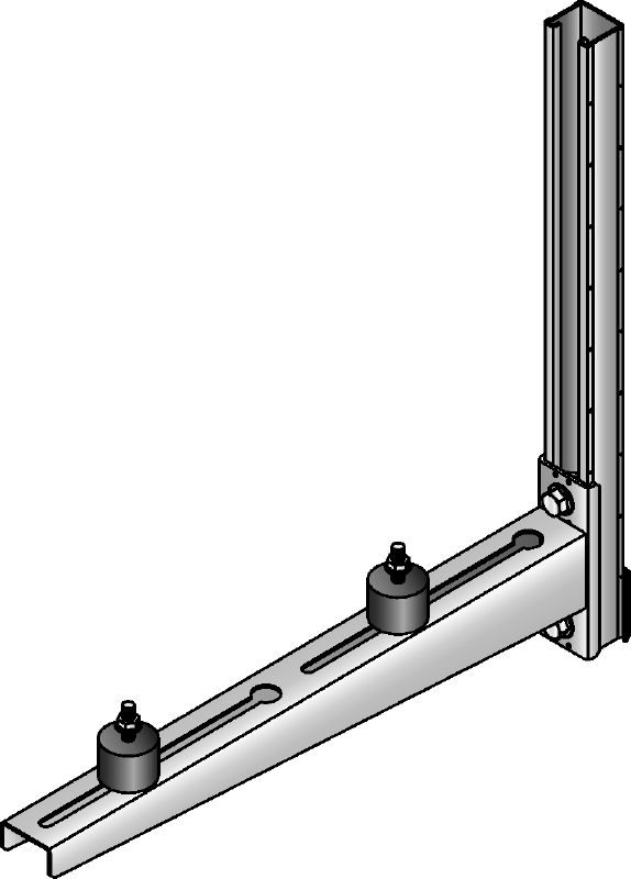Set di fissaggio MV-ACS Set di fissaggio zincato a caldo (HDG) per il montaggio di elementi per impianti per l'aria condizionata