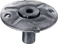 Coupelle de fixation de caillebotis X-FCM-R NG Coupelle de fixation mince en acier inoxydable pour fixer les caillebotis de sol à mailles étroites dans des environnements corrosifs à l'aide de goujons filetés