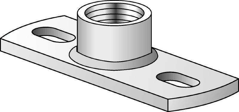 Platine de point fixe MGM-2-F Platine à 2 trous galvanisée à chaud (GAC) de qualité supérieure pour les applications de point fixe pour charges légères (Imperial)