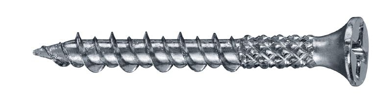 Vis pour panneaux durs S-DS10Z M1 à pointe aiguë Vis en bande-chargeur pour panneau de fibres (zinguée) pour chargeur de vis SD-M 1 ou SD-M 2 – pour la fixation de panneaux de fibres sur le bois ou le métal