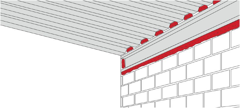 Mousse de calfeutrement de joints CS-F JS Mousse isolante flexible idéale pour renforcer la performance des joints soumis aux mouvements, par exemple les joints de portes et de fenêtres Applications 1