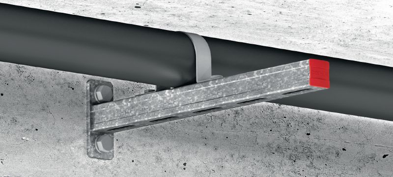 Courroies pour tubes MP-US OC Colliers de tuyau avec revêtement extérieur (OC) pour les applications de tuyauterie universelle Applications 1