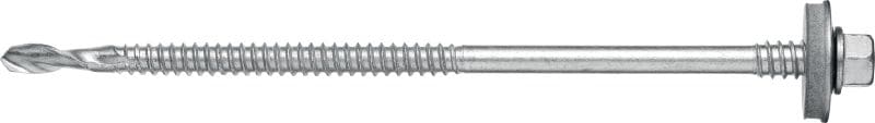 S-CD 65 GS Vite per pannello a sandwich (acciaio inox A2) con rondella da 19 mm e filettatura di supporto per strutture di base in acciaio spesso (fino a 15 mm)