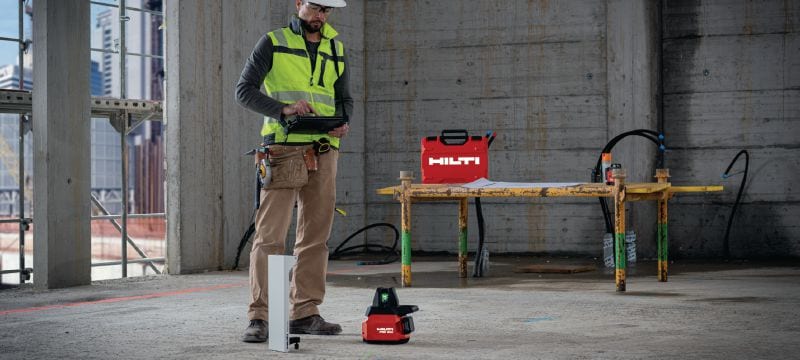 Strumento di layout per cantiere PDM 200 Laser layout 2D intuitivo per marcare facilmente le posizioni delle guide per cartongesso e le geometrie complesse in ambienti interni Applicazioni 1