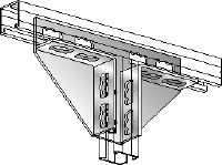 MV 3/2 D-X Bouton d'assemblage de rails galvanisé et flexible pour les structures en deux dimensions