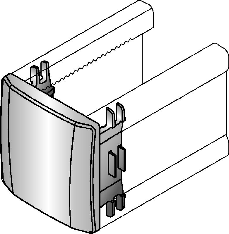 Capuchon de protection MM-E Capuchon de protection pour couvrir les extrémités des rails entretoise MM Hilti