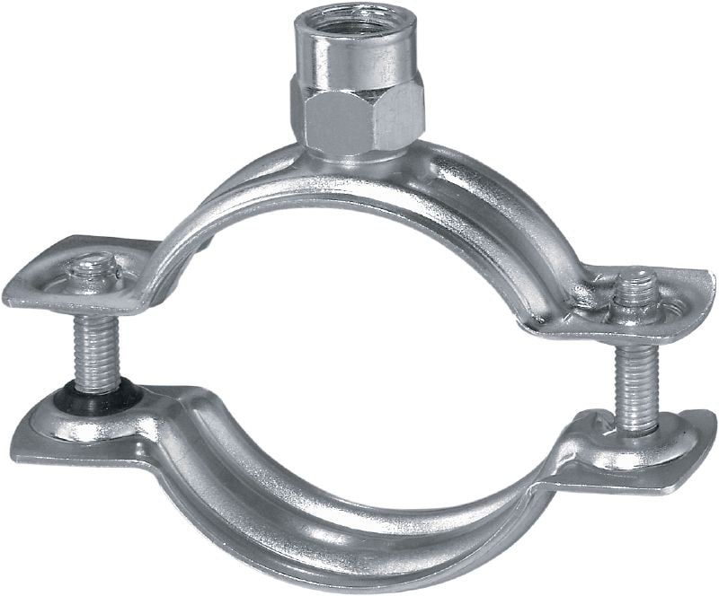 Collier de serrage à fermeture rapide pour applications légères MP-H Attache pour tubes galvanisée standard sans garniture d'insonorisation pour les applications pour charges légères