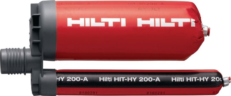 Cheville chimique HIT-HY 200-A Mortier hybride à injection très haute performance disposant des homologations pour la liaison des fers d'armature et pour l'ancrage pour charges lourdes