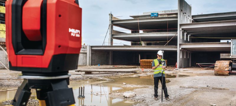 Digitales Absteckgerät PLT 300 Automatisiertes Absteckgerät zum schnelleren Abstecken auf der Baustelle mit digitalen Verfahren und BIM Anwendungen 1