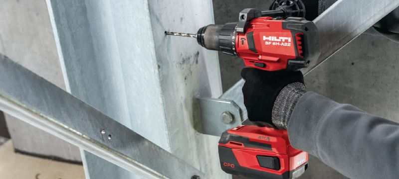 SF 6H-A22 (02) Trapano a percussione cordless da 22V con ATC e frizione elettronica per utilizzo universale su legno, metallo, muratura e altri materiali Applicazioni 1