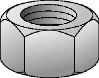 Écrou hexagonal GAC de grade 8 DIN 934 Écrou hexagonal de classe 8 galvanisé à chaud (GAC) conforme à DIN 934