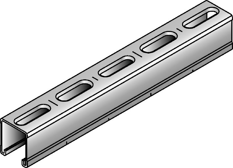 MM-C-36 Rail entretoise MM galvanisé de 36 mm de hauteur pour les applications pour charges de légères à moyennes