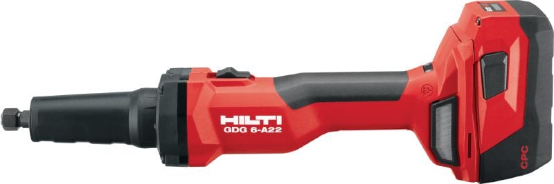 Meuleuse à matrices sans fil GDG 6-A22 Meuleuse à matrices sans fil à vitesse variable avec un moteur sans balai haute performance pour la fabrication en métal et les travaux sur les métaux architecturaux