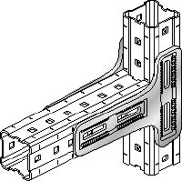 MIC-90-LH Verbinder Feuerverzinkter Verbinder mit der höchsten Belastbarkeit innerhalb des MI und MIQ Modulsystems