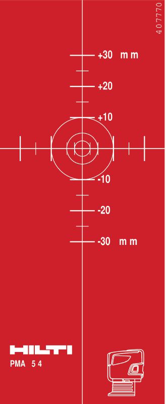 Plaquette-cible PMA 54 (MM) (3) 