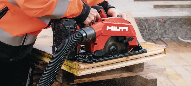 Tagli diritti e precisi ad una profondità massima di 2-5/8 Sega circolare cordless con lama pre-montata da 190 mm | 7-1/4, per tagli precisi fino a 70 mm│2-3/4 nel legno e nei pannelli truciolari (piattaforma della batteria Nuron) Applicazioni 1