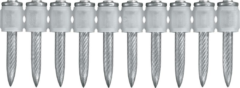 X-U MX Nägel für Stahl/Beton (magaziniert) Magazinierte Nägel der Ultimate-Leistungsklasse, die mit Bolzensetzgeräten in Beton und Stahl gesetzt werden