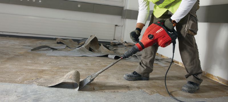 Raschiatori per pavimenti TE-YX FS Scalpelli per raschia-pavimenti SDS Max (TE-Y) per la rimozione di pavimentazioni e coperture utilizzando attrezzi da demolizione Applicazioni 1