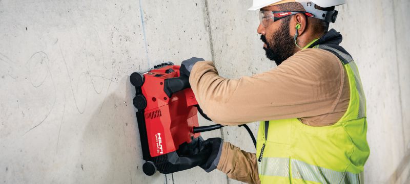 Traqueur mural DCH 150-SL Rainureuse pour la création de gorges dans les murs/sols, l'installation de câbles, de conduits ou de tuyaux dans divers matériaux support Applications 1