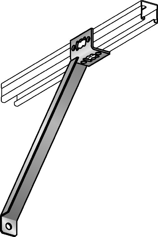 Supporto angolare MQK-S-R Supporto angolare in acciaio inox per mensole