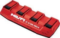 Caricatore C4/36-MC4 con più alloggiamenti Caricatore multiplo multi-tensione per tutte le batterie Li-Ion Hilti