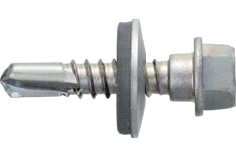 S-MD 53Z Vite autoperforante (acciaio al carbonio zincato) senza rondella da 16 mm per fissaggi di metallo su metallo di medio spessore (fino a 6 mm)