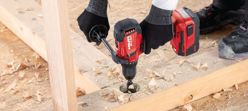 SF 6-A22 (02) Trapano a percussione cordless da 22V con ATC e frizione elettronica per utilizzo universale su legno, metallo e altri materiali Applicazioni 1