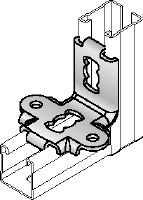 Équerre parasismique MQS-W Bouton d'assemblage de rails pour entretoise galvanisé à utiliser dans les trapèzes de rails MQ renforcés pour les applications parasismiques