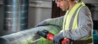 Cisailles de découpe doubles sans fil SSH 6-A22 Cisaille sans fil pour toutes les découpes rapides, droites ou courbes dans les tôles, les conduits spiralés et autres produits métalliques courants jusqu'à 2,5 mm d'épaisseur (calibre 12) Applications 2