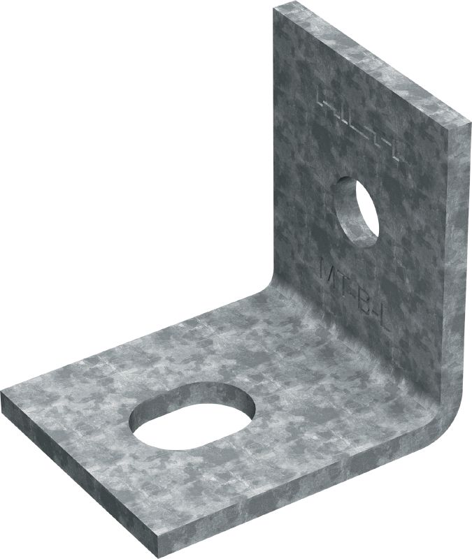 MT-B-L OC Grundplatte (leicht) Pfosten-Grundplatten-Verbinder zur Verankerung leichter Profilschienenkonstruktionen in Beton oder Stahl, für den Einsatz in Aussenbereichen mit niedriger Schadstoffkonzentration