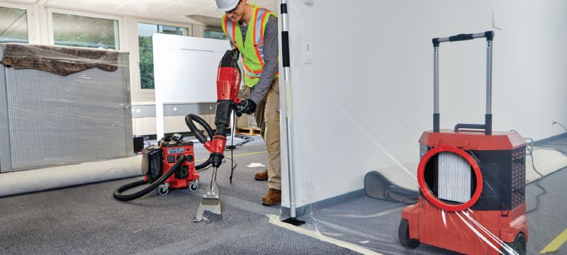 AIC 2000 Luftreiniger Agiler und leichter Luftreiniger mit zusätzlicher Leistung zur Beseitigung feiner luftgetragener Partikel bei höherer Geschwindigkeit oder aus grösseren Bereichen Anwendungen 1