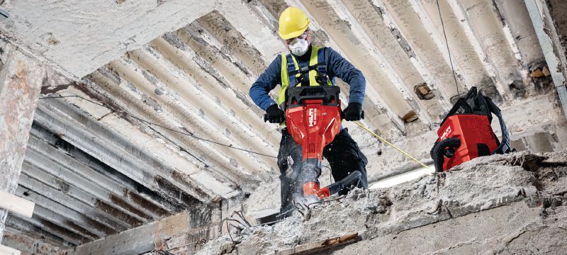 Marteau-piqueur sans fil TE 2000-22 Marteau piqueur sur batterie, puissant et léger, pour briser le béton et autres travaux de démolition (plateforme de batteries Nuron) Applications 1