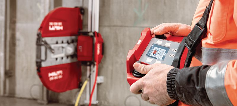 Lame de scie murale Equidist SPX MCS (60H: compatible avec Hilti et Husqvarna®) Lame de scie murale ultime (15 kW) pour vitesse élevée et une longue durée de vie dans du béton renforcé (mandrin 60H) Applications 1