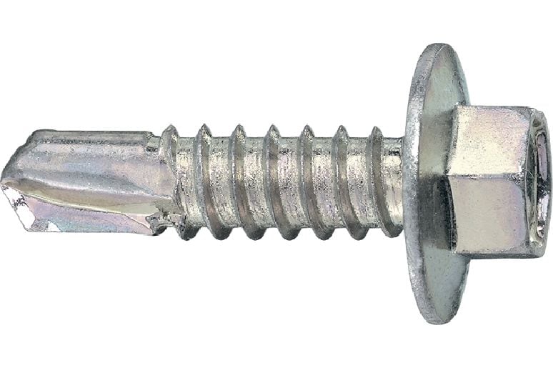 S-MD 23 Z Vite autoperforante (acciaio al carbonio zincato) con flangia calettata per fissaggi di metallo su metallo di medio spessore (fino a 6 mm)