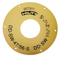 Dichtscheibe DD-SW-S Abdichtung für den Wasserfangring DD-WC-S, Bohrkronendurchmesser 8 bis 87 mm