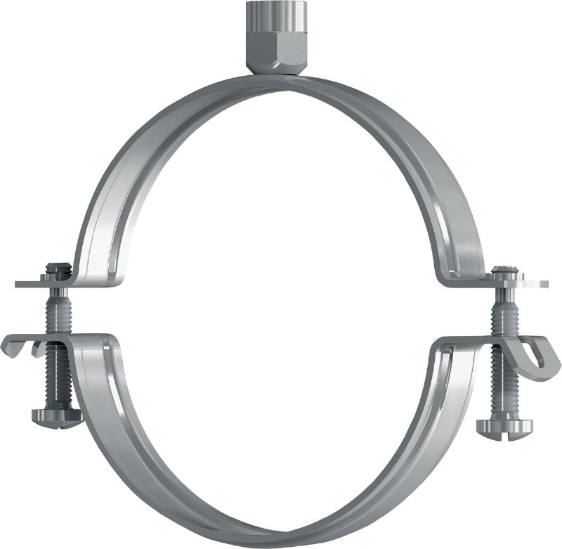 Collier de serrage de ventilation MV-P Collier de serrage de ventilation galvanisé sans insonorisation pour une productivité accrue dans les applications de conduit spiralé